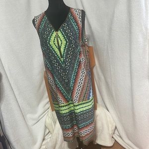 MSK women’s shift dress w/front zipper detail - size XL